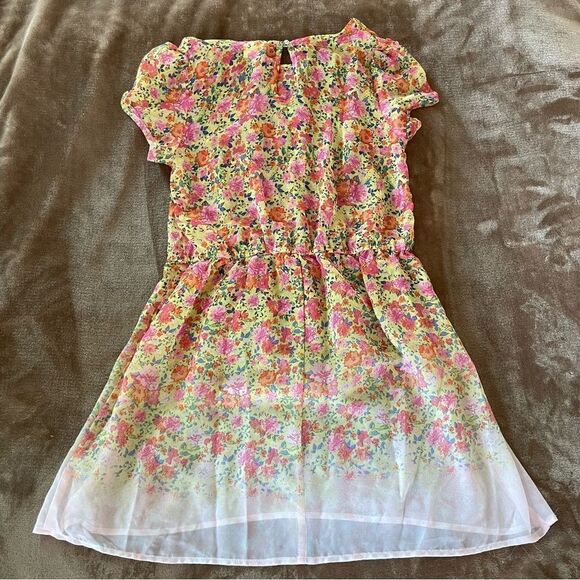 D-Signed Disney Floral Kids Summer Dress Size M - Picture 7 of 10